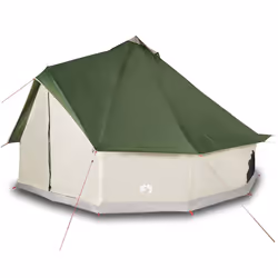 VidaXL Family Tent Tipi Oliva, Bianco Tenda sul tetto - Vista aggiuntiva 2