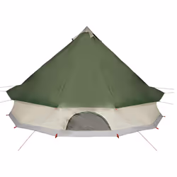 VidaXL Family Tent Tipi Oliva, Bianco Tenda sul tetto - Vista aggiuntiva 5