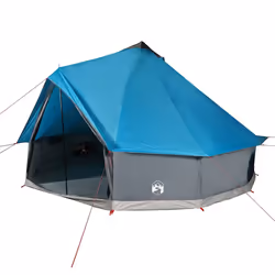 vidaXL Tenda Familiare Tipi per 12 Persone Blu Impermeabile - Vista aggiuntiva 2