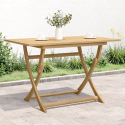 Tavolo da Giardino Pieghevole 120x70x75cm Legno Massello Acacia - Vidaxl