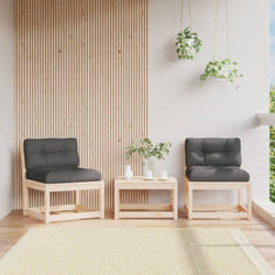 Divani da Giardino con Cuscini 2 pz Legno Massello di Pino - Vidaxl