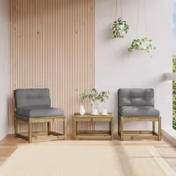 Questi divani da giardino in legno con i cuscini saranno un'ottima aggiunta al vostro giardino, terrazza o patio per chiacchi ...