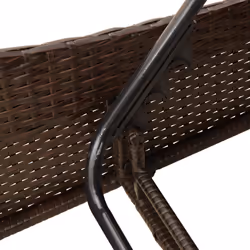 VidaXL 368279 sedia da esterno Salone Seduta imbottita Rattan sintetico, Acciaio Crema, Bianco - Vista aggiuntiva 8
