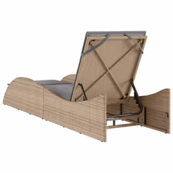 VidaXL 368281 sedia da esterno Salone Seduta imbottita Rattan sintetico, Acciaio Grigio - Vista aggiuntiva 6