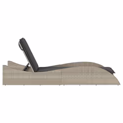 VidaXL 368283 sedia da esterno Salone Seduta imbottita Rattan sintetico, Acciaio Grigio - Vista aggiuntiva 5