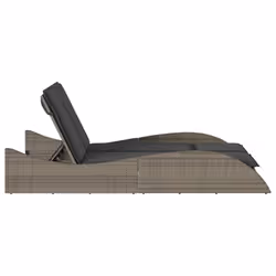 VidaXL 368289 sedia da esterno Salone Seduta imbottita Rattan sintetico, Acciaio Grigio - Vista aggiuntiva 5