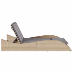 VidaXL 368290 sedia da esterno Salone Seduta imbottita Rattan sintetico, Acciaio Grigio - Vista aggiuntiva 5