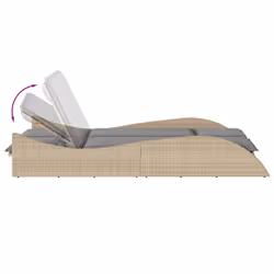 VidaXL 368290 sedia da esterno Salone Seduta imbottita Rattan sintetico, Acciaio Grigio - Vista aggiuntiva 7