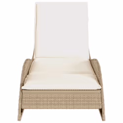 VidaXL 368291 sedia da esterno Salone Seduta imbottita Rattan sintetico, Acciaio Crema, Bianco - Vista aggiuntiva 4