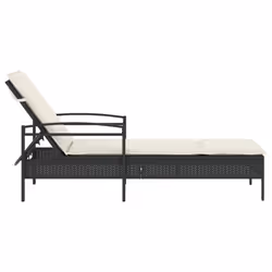 VidaXL 368299 sedia da esterno Salone Seduta imbottita Rattan sintetico, Acciaio Crema, Bianco - Vista aggiuntiva 5