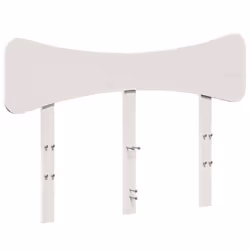 VidaXL 844782, Bianco, Legno di pino, 135 cm, 1405 mm, 81 cm, 35 mm