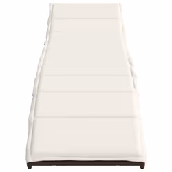 VidaXL 368246 sedia da esterno Salone Seduta imbottita Rattan sintetico, Acciaio Crema, Bianco - Vista aggiuntiva 4
