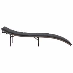 VidaXL 368247 sedia da esterno Salone Seduta imbottita Rattan sintetico, Acciaio Grigio - Vista aggiuntiva 5