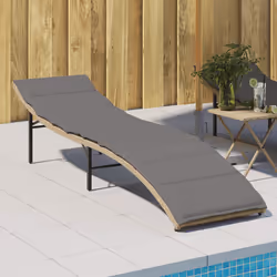 VidaXL 368249 sedia da esterno Salone Seduta imbottita Rattan sintetico, Acciaio Grigio