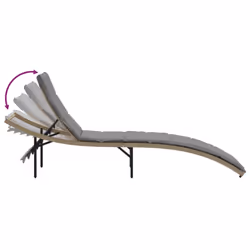 VidaXL 368249 sedia da esterno Salone Seduta imbottita Rattan sintetico, Acciaio Grigio - Vista aggiuntiva 7