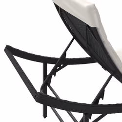 VidaXL 368251 sedia da esterno Salone Seduta imbottita Rattan sintetico, Acciaio Crema, Bianco - Vista aggiuntiva 8