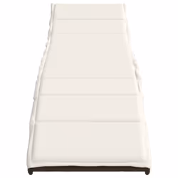 VidaXL 368252 sedia da esterno Terrazzo Seduta imbottita Rattan sintetico, Acciaio Crema, Bianco - Vista aggiuntiva 5
