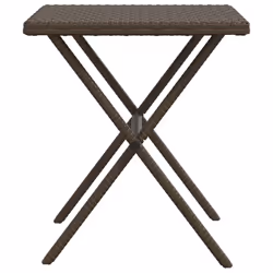 VidaXL 368252 sedia da esterno Terrazzo Seduta imbottita Rattan sintetico, Acciaio Crema, Bianco - Vista aggiuntiva 7