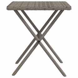 VidaXL 368253 sedia da esterno Salone Seduta imbottita Rattan sintetico, Acciaio Grigio - Vista aggiuntiva 7