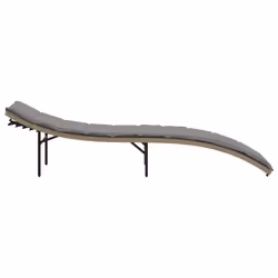 VidaXL 368255 sedia da esterno Terrazzo Seduta imbottita Rattan sintetico, Acciaio Grigio - Vista aggiuntiva 5