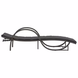 VidaXL 368259 sedia da esterno Salone Seduta imbottita Rattan sintetico, Acciaio Grigio - Vista aggiuntiva 5