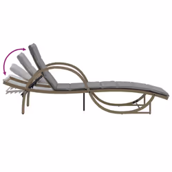 VidaXL 368261 sedia da esterno Salone Seduta imbottita Rattan sintetico, Acciaio Grigio - Vista aggiuntiva 7