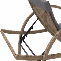 VidaXL 368261 sedia da esterno Salone Seduta imbottita Rattan sintetico, Acciaio Grigio - Vista aggiuntiva 8