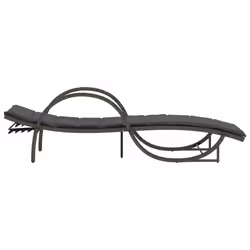 VidaXL 368265 sedia da esterno Salone Seduta imbottita Rattan sintetico, Acciaio Grigio - Vista aggiuntiva 5