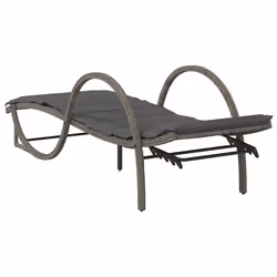 VidaXL 368265 sedia da esterno Salone Seduta imbottita Rattan sintetico, Acciaio Grigio - Vista aggiuntiva 6