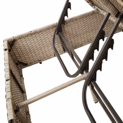 VidaXL 368077 sedia da esterno Salone Seduta imbottita Rattan sintetico, Acciaio Grigio - Vista aggiuntiva 8