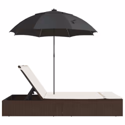 VidaXL 368082 sedia da esterno Salone Seduta imbottita Rattan sintetico, Acciaio Crema, Bianco - Vista aggiuntiva 5