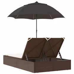 VidaXL 368082 sedia da esterno Salone Seduta imbottita Rattan sintetico, Acciaio Crema, Bianco - Vista aggiuntiva 6