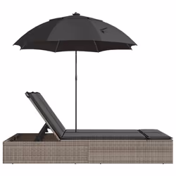 VidaXL 368083 sedia da esterno Salone Seduta imbottita Rattan sintetico, Acciaio Grigio - Vista aggiuntiva 5