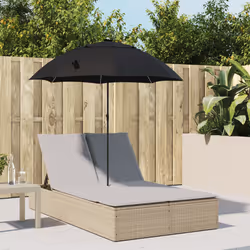 VidaXL 368084 sedia da esterno Salone Seduta imbottita Rattan sintetico, Acciaio Grigio