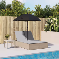 VidaXL 368084 sedia da esterno Salone Seduta imbottita Rattan sintetico, Acciaio Grigio