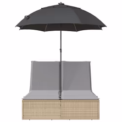 VidaXL 368084 sedia da esterno Salone Seduta imbottita Rattan sintetico, Acciaio Grigio - Vista aggiuntiva 4