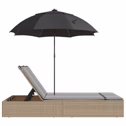 VidaXL 368084 sedia da esterno Salone Seduta imbottita Rattan sintetico, Acciaio Grigio - Vista aggiuntiva 5