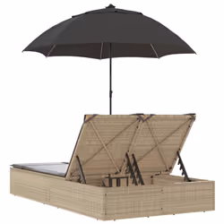 VidaXL 368084 sedia da esterno Salone Seduta imbottita Rattan sintetico, Acciaio Grigio - Vista aggiuntiva 6