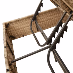 VidaXL 368084 sedia da esterno Salone Seduta imbottita Rattan sintetico, Acciaio Grigio - Vista aggiuntiva 8