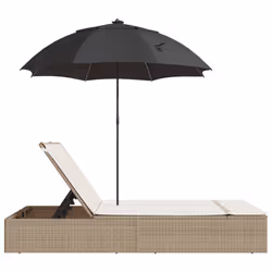 VidaXL 368085 sedia da esterno Salone Seduta imbottita Rattan sintetico, Acciaio Crema, Bianco - Vista aggiuntiva 5