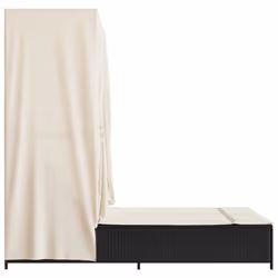 VidaXL 368099 sedia da esterno Salone Seduta imbottita Rattan sintetico, Acciaio Crema, Bianco - Vista aggiuntiva 5