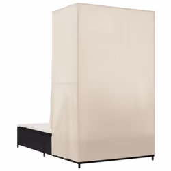 VidaXL 368099 sedia da esterno Salone Seduta imbottita Rattan sintetico, Acciaio Crema, Bianco - Vista aggiuntiva 6