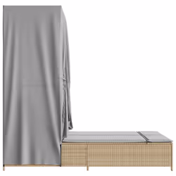 VidaXL 368102 sedia da esterno Salone Seduta imbottita Rattan sintetico, Acciaio Grigio - Vista aggiuntiva 5