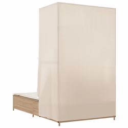 VidaXL 368103 sedia da esterno Salone Seduta imbottita Rattan sintetico, Acciaio Crema, Bianco - Vista aggiuntiva 6
