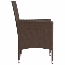 VidaXL 368110 sedia da esterno Terrazzo Seduta imbottita Rattan sintetico, Acciaio Crema, Bianco - Vista aggiuntiva 6