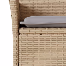 VidaXL 368112 sedia da esterno Terrazzo Seduta imbottita Rattan sintetico, Acciaio Grigio - Vista aggiuntiva 8