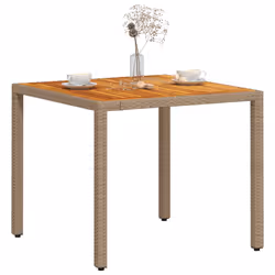 VidaXL 368124 tavolo da esterno Beige, Marrone - Vista aggiuntiva 4