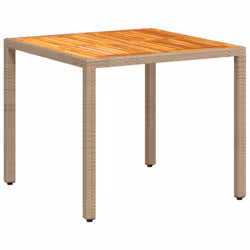 VidaXL 368124 tavolo da esterno Beige, Marrone - Vista aggiuntiva 7