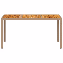 VidaXL 368127 tavolo da esterno Beige, Marrone - Vista aggiuntiva 5