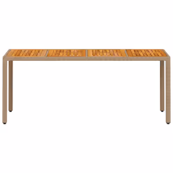 VidaXL 368130 tavolo da esterno Beige, Marrone - Vista aggiuntiva 5